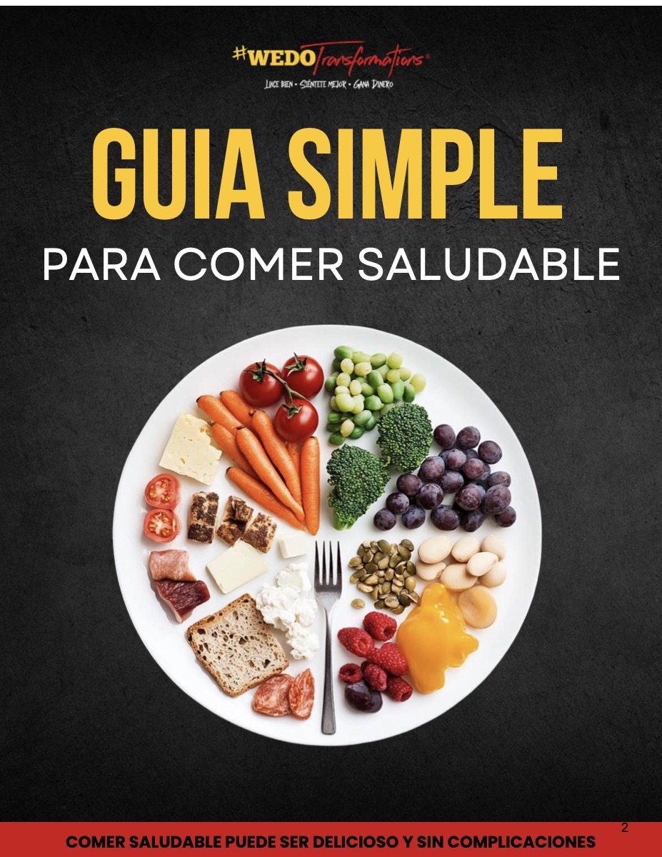 Portada de la Guía Simple para Comer Saludable
